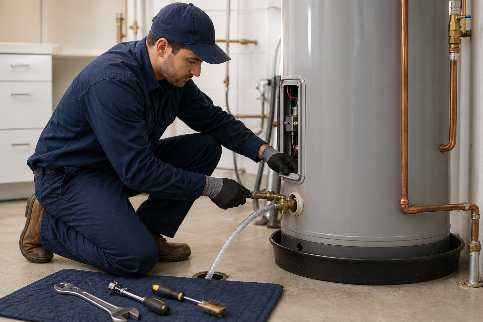 Water heater maintenance service
